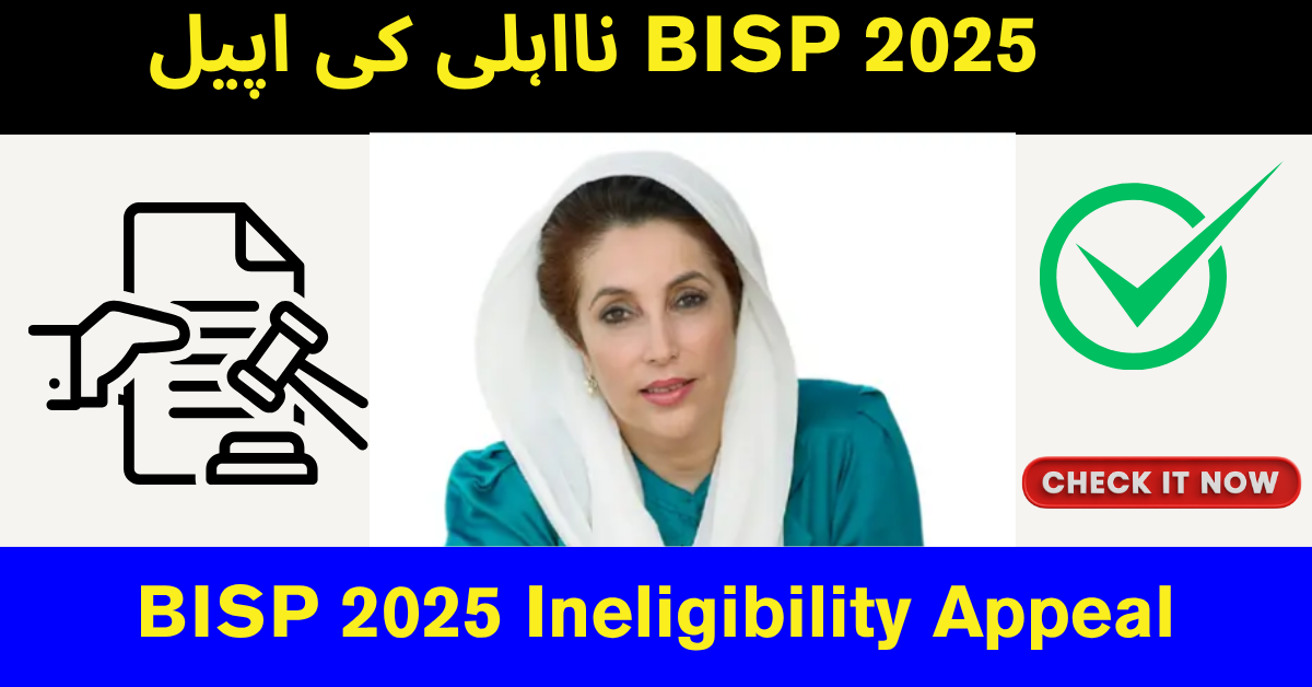 BISP 2025 Ineligibility Appeal Guide How to Reapply & Get Back Into the Program